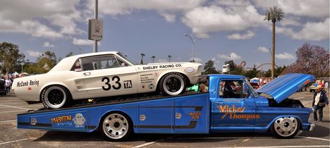 Mickey Thompson Ramp Truck Truck Ramps, Ford Gt 40, Car Hauler, Gt 40, Shelby Mustang, Vintage Muscle Cars, Car Carrier, Classic Mustang, Carroll Shelby