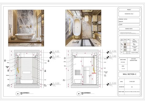 Bathroom Drawings, Section Drawing Architecture, Toilet Plan, Small Toilet Design, Wc Ideas, Architecture Advertising, Man Bathroom, Elevation Drawing, Ceiling Plan