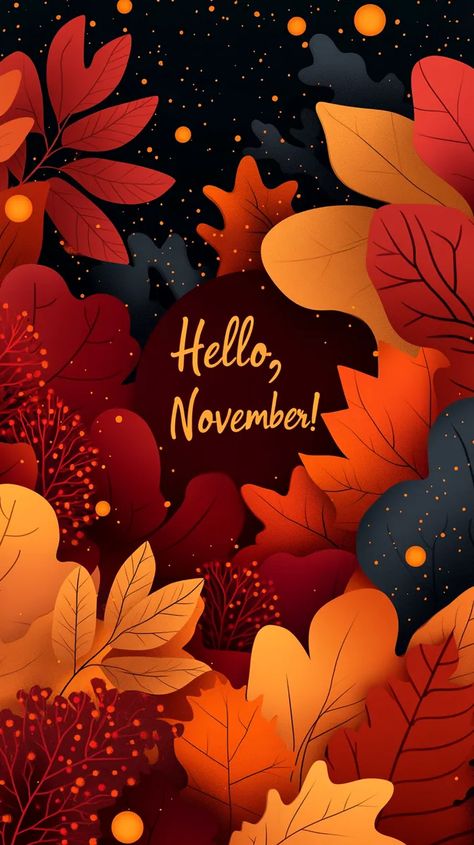 Create Your Own "Hello, November" Aesthetic Wallpaper with This Midjourney Prompt Hello November Aesthetic, November Aesthetic Wallpaper, November Aesthetic, November Wallpaper, Fall Wallpapers, Hello November, Iphone Wallpaper Fall, Autumn Magic, Forest Background