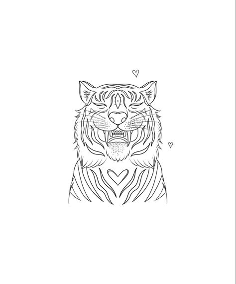 Tiger Tattoo Designs, Thigh Piece Tattoos, Butterfly Eyes, Visuell Identitet, Small Girly Tattoos, Cute Tiny Tattoos, Tattoo Portfolio, Tattoo Project, Back Tattoo Women