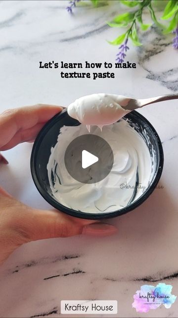 Kraftsy House By Vaishakhi 🧿 on Instagram: "Learn how to make texture paste ✨ 2 spoons of wall putty 1/2 spoon of MR glue  1/2 spoon of white acrylic   Stay connected with @kraftsy_house by Vaishakhi to learn more.  Drop a ❤️ if you like it! If you find it useful then Like, share, and save for your next creative project! ❤️  #reels #texturepaste #handmade #textureart #diy #viralexplorepage #artexplorer #reelsinstagram #trendingreels #arttherapyheals #iartyoutube #artistsindia #explore #explorepage  [Texture art, handmade, texture paste, useful information, craft material, craftingtips, recipe]" Craft With Wall Putty, Homemade Texture Paste, Wall Putty Art On Canvas, How To Make Texture Paste, Diy Texture Paste Recipe, Wall Putty Crafts Diy, Putty Art On Canvas, Texture Paste Recipe, Wall Putty Art