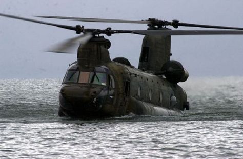 'Did you know that CH-47 crew can land the Chinook on water, shut down, climb up on top for a photo, then get back in, start up and take off?' CH-47 pilot lists 14 Amazing Facts about Chinook Helicopter Ch 47 Chinook, Boeing Ch 47 Chinook, Legion Of Boom, Chinook Helicopters, Military Pictures, Military Photos, Military Helicopter, Fighter Planes, Military Aircraft