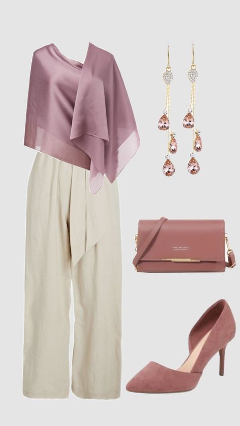 #mauve #ootd #outfit Mauve Color Combinations, Ootd Mauve, Mauve Outfit Ideas, Mauve Outfit, Color Combinations For Clothes, Mauve Color, Mauve Pink, Soft Summer, Pink Outfit