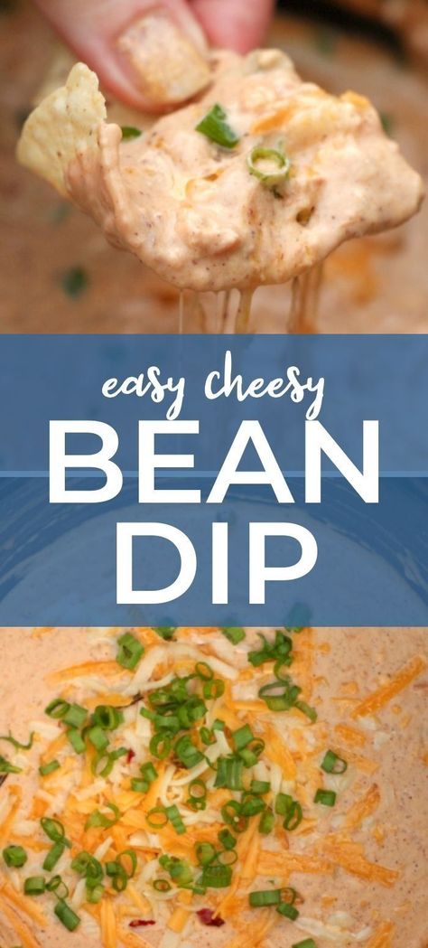 Bean Dip Appetizer, Cheesy Bean Dip, Hot Bean Dip, Bean Cheese Dip, Warm Bean Dip, Mexican Bean Dip, Cheese Dip Mexican, Vegetarian Dip, Bean Dip Recipe