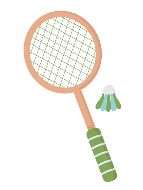 Rackets for playing badminton. Flat doodle clipart. All objects are repainted. Badminton Doodle, Badminton Clipart, Playing Badminton, Doodle Clipart, Vector Nature, Badminton, Easy Drawings, Vector Free, Doodles