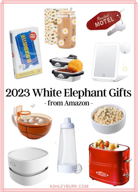 50+ gift ideas for the white elephant gift swaps on your calendar this year. All from Amazon, all around $25 and under. Gifts for aesthetic girlies, snackers, work from homers, on-the-goers and more. Plus, gift ideas for others like her, him, kids and more! Nice White Elephant Gift Ideas, $25 White Elephant Gift Ideas, Creative White Elephant Ideas, $50 White Elephant Gift Ideas, White Elephant Gift Ideas Diy, Good White Elephant Gifts Ideas, White Elephant Gift Basket Ideas, Useful White Elephant Gifts, White Elephant Gift Ideas $25