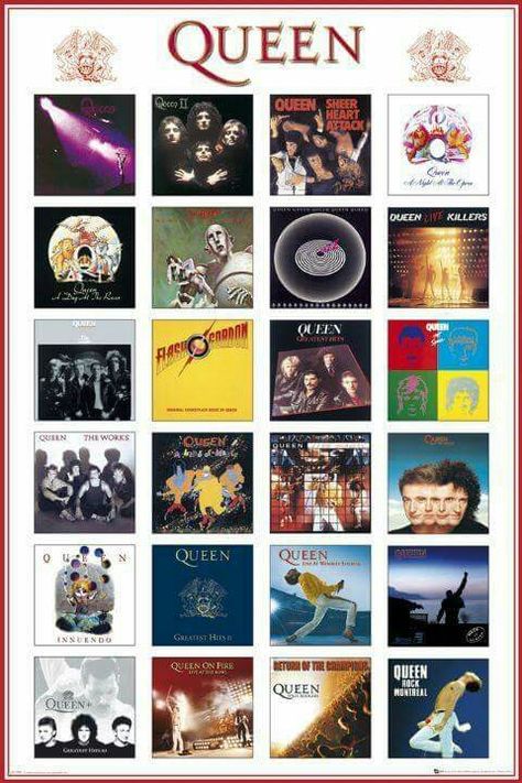 Tapas de los Discos. Queen Greatest Hits, Queen Album Covers, Muzică Rock, Queen Albums, Queen Ii, Rock Queen, Queen Poster, Freddy Mercury, Flash Gordon