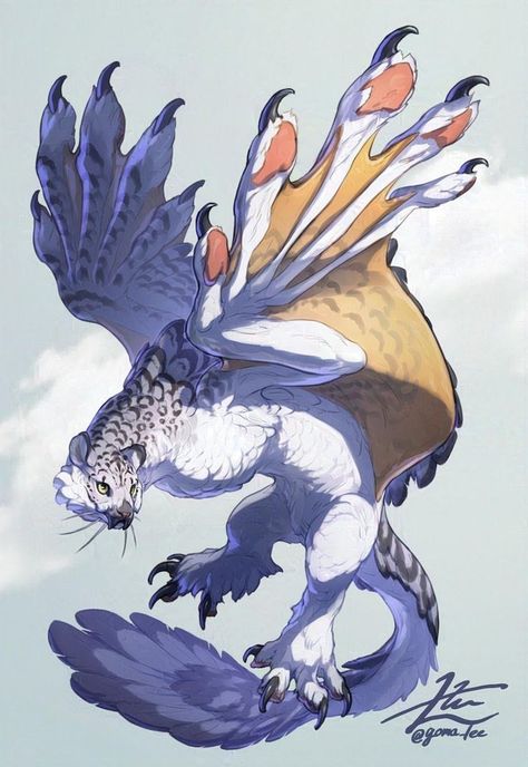 Le Yamamura, Owl Dragon, Arte Doodle, Mythical Creatures Fantasy, Creature Artwork, Cute Fantasy Creatures, Fantasy Beasts, Alien Concept Art, Monster Concept Art