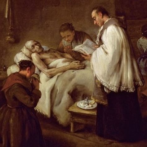 You may be wondering, “What are the Last Rites, and who can receive them?”. In this article, we will be covering which sacraments make up the last rites, when and how they are performed, and who can receive the rites. Is anyone among you sick? He should summon the presbyters of the church, and they … Anointing Of The Sick, Seven Sacraments, Our Father Prayer, Apostles Creed, Last Rites, Sign Of The Cross, Art Uk, Catholic Prayers, Old Master