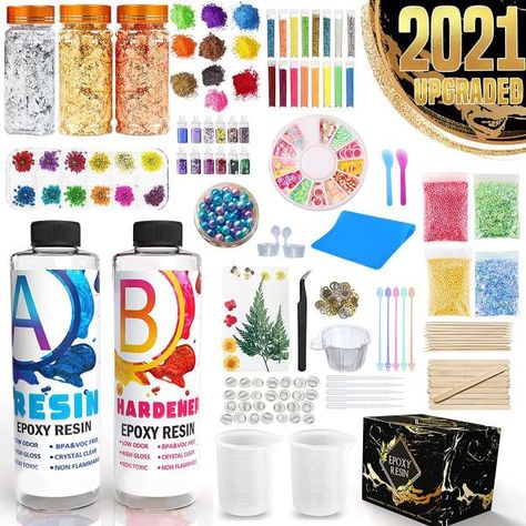 The perfect resin kit for anyone who is wanting to get started in Resin crafting. This kit has EVERYTHING you need. COMPLETE 150 PCS EPOXY RESIN STARTER KIT?With the most completed pieces, our Epoxy Resin Starter Molds Kit is the … Read More ... Epoxy Resin Supplies, Resin Molds Silicone, Molds Silicone, Resin Supplies, Resin Jewelry Making, Mold Kit, Casting Resin Molds, Necklace Cord, Jewelry Making Kit