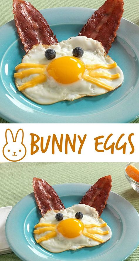 Bunny Eggs, Easter Breakfast, Food Art For Kids, Decorações Com Comidas, Easter Brunch Food, Latin Food, Easter Brunch, Fun Kids Food, An Egg