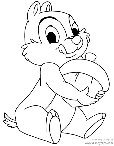 Cute Disney Drawings Sketches, Disney Cartoon Coloring Pages, Line Art Coloring Pages, Baby Animal Coloring Pages, Disney Coloring Sheets, Line Art Coloring, Art Coloring Pages, Disney Colors, Chip And Dale