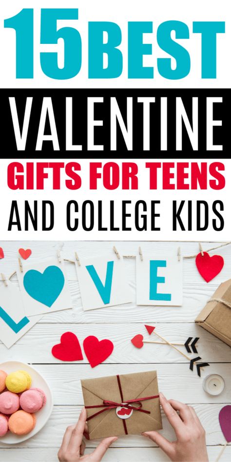 15 of the best valentines gift ideas for your teens and college kids. These Valentines gifts for teens and college kids will remind them how much you love and miss them. #valentinesday #valentinesgifts #giftideas #teens #collegekids Gifts For College Boys, Teen Valentine Gifts, Valentine Gift For Daughter, Valentine Gifts For Boys, Student Valentines, Valentines Bricolage, College Girl Gifts, Valentine Gifts For Girls, Valentines For Daughter