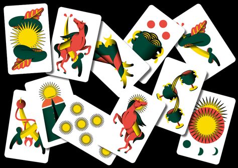 SCOPA on Behance Scopa Cards, Illustration Product, Cards Design, Deck Of Cards, Graphic Design Illustration, Design Inspo, Design Illustration, Product Design, Card Games