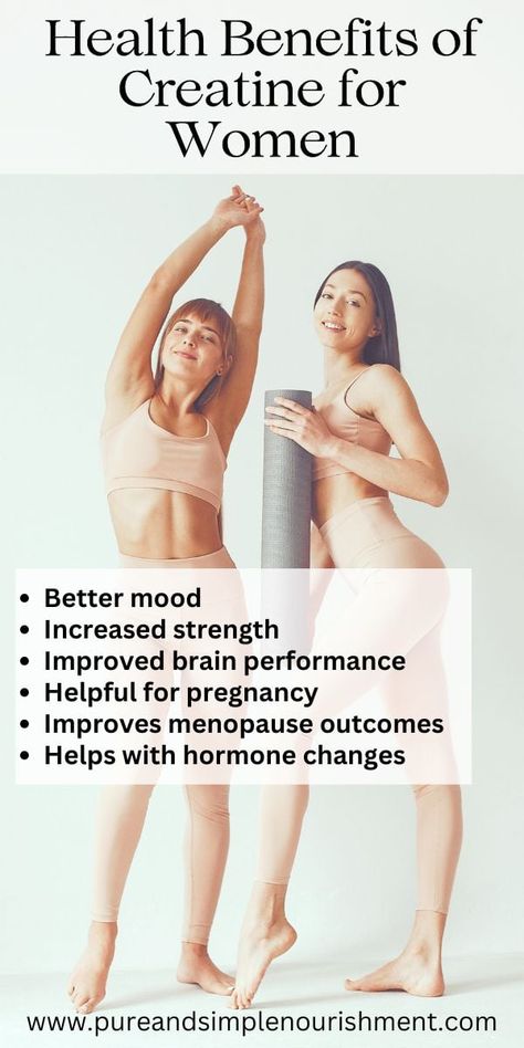 This post reviews the many health benefits of taking creatine for women. Creatine isn't just for building muscle, and can help improve health in many different ways including improving energy, improving mood, helping to balance hormones, improving brain function, helping with menopause and more. Creatine Benefits, Balance Hormones, Improve Brain Function, Improve Energy, Mental Energy, Building Muscle, Boost Your Energy, Improve Focus, Brain Fog