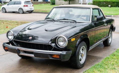 This Fiat Spider needs a new home, so it's being offered exclusively on Barn Finds as a no reserve auction! Italian Sports Cars, Fiat Sport, Fiat 124 Sport Spider, Fiat Spider, Fiat 124 Spider, Lancia Delta, Convertible Top, Brake Pedal, Blue Vinyl