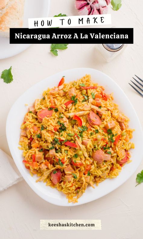 Valenciana Recipe, American Rice, Healthy Latin Recipes, Nicaraguan Food, Scottish Dishes, Spanish Paella, Easy Rice Recipes, Rice Dish, Cooked Carrots