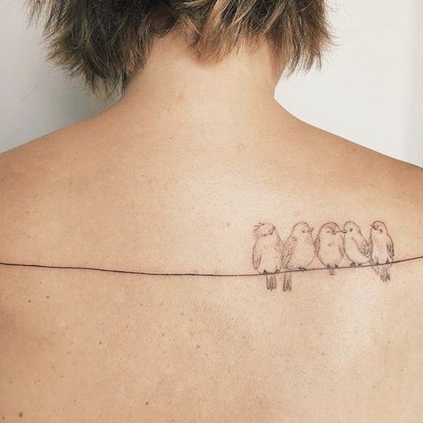 Birds Sitting On A Branch Tattoo, Mom And Baby Bird Tattoo, Mother Bird Tattoo, Birds On A Wire Tattoo, Baby Bird Tattoo, 3 Little Birds Tattoo, Olivia Tattoo, 3 Birds Tattoo, Two Birds Tattoo