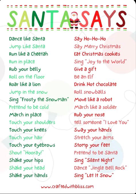 Christmas Games Online, Christmas Printables Kids, Google Christmas, Christmas Pictionary, Santa Says, Christmas Party Games For Kids, Christmas Bingo Game, Xmas Games, English Christmas