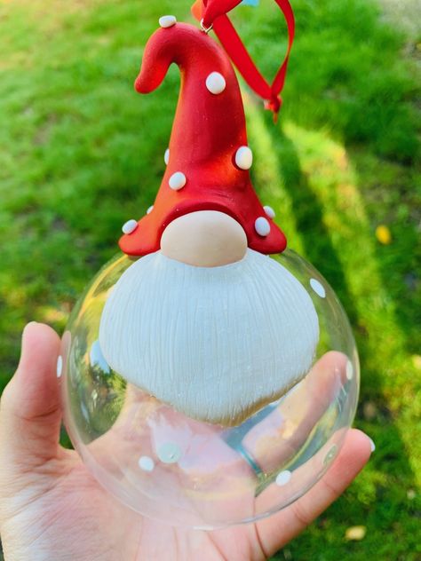 Made by Little Moo Creations Christmas Gift Nails, Tomte Gnome, Christmas Scandinavian, 50 Christmas, Glass Bauble, Fimo Clay, Scandinavian Decor, Christmas Tree With Gifts, Scandinavian Christmas