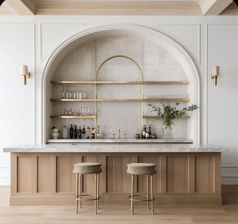 Modern Home Bar, Kabinet Dapur, Home Bar Designs, Kitchen Inspiration Design, Dream House Interior, Dream House Decor, A Bar, Kitchen Style, Dream Home Design