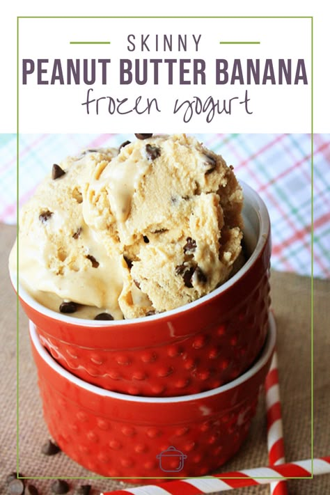 Greek Yogurt Ice Cream, Banana Frozen Yogurt, Banana Frozen, Peanut Butter Yogurt, Frozen Greek Yogurt, Frozen Yogurt Recipes, Ice Cream Maker Recipes, Yogurt Ice Cream, Greek Yogurt Recipes