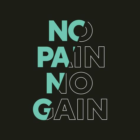 No pain no gain new stock text effect professional typography tshirt design for print Professional Typography, Typography Tshirt Design, No Pain No Gain, Candlestick Patterns, Study Motivation Quotes, Typography Tshirt, Text Effect, Tshirt Design, Text Effects