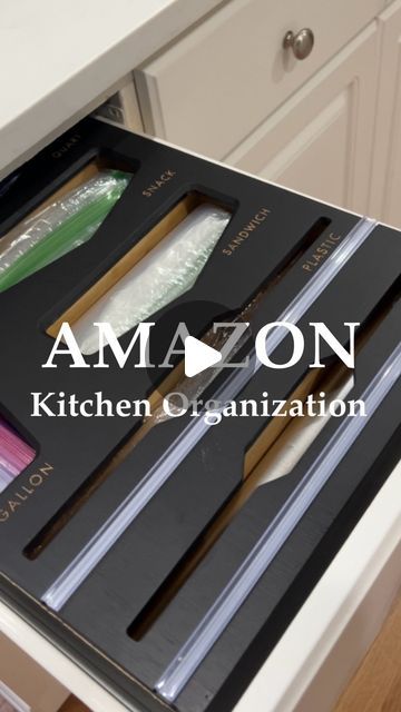 Oluchi Assumani on Instagram: "Kitchen organization is in full swing over here. I found this bamboo ziploc bag storage on Amazon and it’s just perfect for organizing all your storage baggies. It comes in bamboo and black. Comment “SHOP” to get the link to this in your DMs. #storagesolution #kitchenorganization #ziplocorganizer #kitchenorganizationideas #asmr #asmrorganizing" Ziplock Bag Storage Organizing Ideas, Kitchen Bag, 2024 Kitchen, Instagram Kitchen, Ziploc Bag, Bin Bag, Ziplock Bags, Kitchen Organization, Storage Solutions