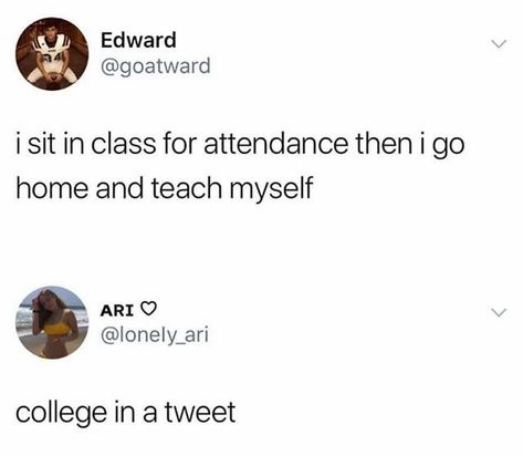 College Relatable Quotes, Quotes About School Funny, Funny School Jokes Student Truths, Funny College Quotes, Memes Studying, Funny Quotes About School, College Life Humor, College Memes, College Quotes