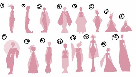 Silhouettes Character Design, Character Design Silhouette Shape, Character Design Thumbnails, Geisha Character Design, Character Silhouette Design, Shape Theory Character Design, Character Design Silhouette, Japanese Character Design, Character Design Female