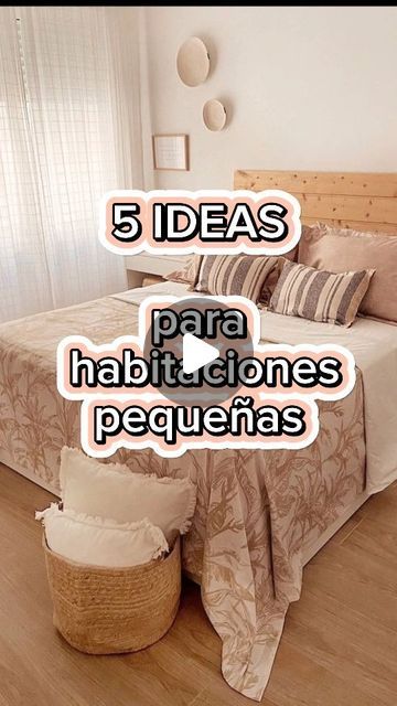 Yasmin Marchetti. CasaBonita - Decoración / DIY on Instagram: "Habitación pequeña? Te paso 5 ideas para aprovechar al máximo tu espacio y que sea mucho más bonita ♡
1️⃣ Cortinas: aunque la ventana sea pequeña, poné el barral casi hasta el techo y que la cortinas lleguen casi hasta el piso. Suma un +10 en amplitud 😎
2️⃣ Colores claros: en los muebles, en textiles, en detalles. Si no recargas visualmente tu cuarto se va a ver más lindo sin dudas.
3️⃣ Estantes flotantes: evitas el ruido visual de las ménsulas y unificas color. En este caso menos es más. 
4️⃣ Mesitas de luz sin patas; vienen muchísimos modelos, son prácticas, te hacen ahorrar espacio y mejoran la visual.
5️⃣ Aprovecha el espacio en altura para guardar cajas y liberar de objetos tu vista. Un habitación despejada se ve más lind Ideas Para Decorar Mi Cuarto, Ideas Para Cortinas, Ideas Para Decorar Cuartos Pequeños, Ideas Para Tu Cuarto, Ideas Para Decorar El Cuarto, Ideas Para Decorar Tu Cuarto, Pinterest Room Decor, Estantes Flotantes, Room Decor