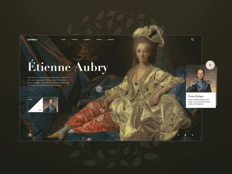 Royal Website Design, Artist Website Design Inspiration, History Website Design, Painting Website Design, History Design Ideas, Art History Presentation, History Poster Design, Concept Typography, Art History Paintings