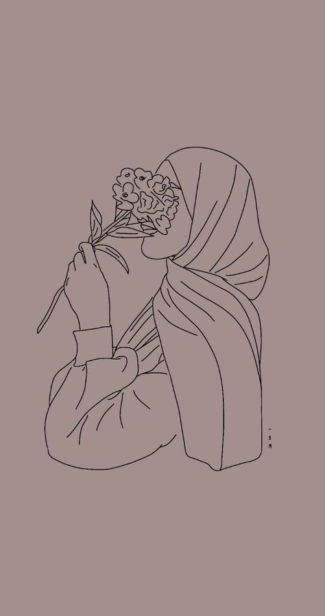 Fesyen Islam, Stile Hijab, Islamic Wallpaper Iphone, Cover Wattpad, Iphone Wallpaper Hipster, Hijab Cartoon, Illustration Art Girl, Line Art Design, Girly Art Illustrations