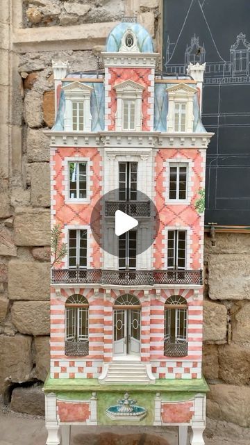 Eric Lansdown on Instagram: "Come on a spectacular journey alongside one of Eric’s newest pieces, a French 2nd empire chateau with a glass roof.  This is one of the pieces to be shown at the @homofaber Venice show September 2024!  #homofaber #homofaber2024 #dollhouse #architecture #craft #craftmanship #artist #exhibition #woodwork" Dollhouse Architecture, French Doll House, Artist Exhibition, Dollhouse Inspiration, Dolls Houses, Georgian Homes, Glass Roof, Miniature Diy, Room Box