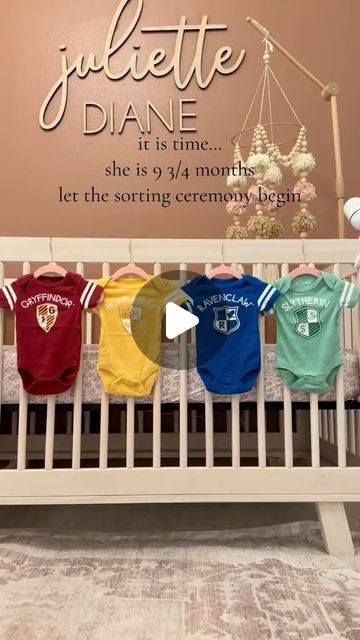 Paige Saffold on Instagram: "The hat has chosen 🥲 #sortingceremony #harrypotter" Sorting Hat Ceremony Ideas, Harry Potter Sorting Ceremony, Baby Sorting Ceremony Harry Potter, Sorting Ceremony Harry Potter, First Birthday Harry Potter Theme, Sorting Ceremony, Harry Potter Themed Nursery, Harry Potter Sorting, Harry Potter Sorting Hat