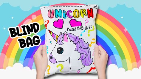 How To Make Blind Bag Paper Unicorn theme 🌈 DIY: Homemade paper blind bags Unicorn theme 🦄 Tutorial paper Unicorn blind bags. ASMR / satisfying opening blind bag tag: #robloxskincare #blindbags #cinnamoroll #tiktokcompilation #tiktok #tutorial #blindbag #asmr #paper #satisfying #blindbox #paperdiy #diy #craft #papercraft Diy Paper Blind Bags, How To Make Blind Bags, Unicorn Paper Craft, Diy Homemade Paper, Paper Blind Bags, How To Make Blinds, Paper Blinds, Tiktok Tutorial, Paper Unicorn