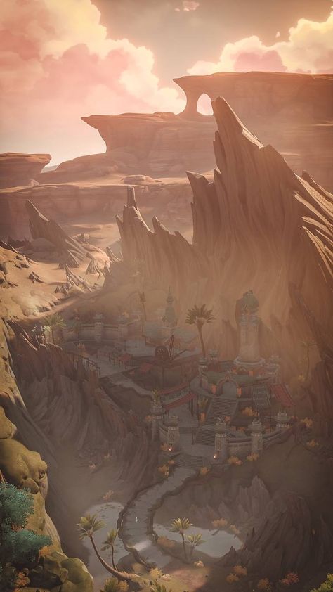 Desert Biome, Drawing Reference Poses, Scenery Wallpaper, Anime Background, Anime Scenery, Fantasy World, Fantasy Character Design, Natural Disasters, Legend Of Zelda