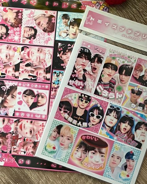 Newjeans Mail Stickers Printable, Photocard Decoration Sticker, Purikura Stickers Kpop, Ive Mail Stickers, Purikura Stickers, Kpop Deco Sticker, Card Header, Drawing Toys, English Learning Books