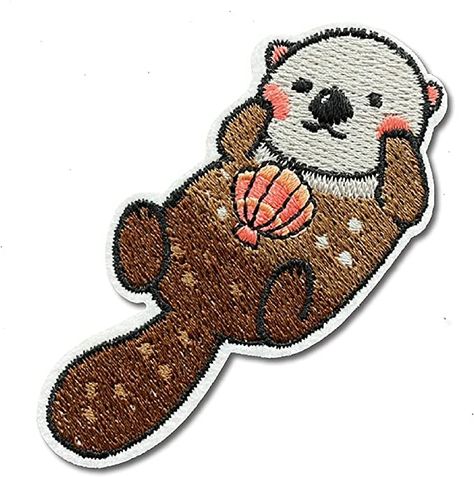 AmazonSmile: Hinihao 1 pc Enhydra lutris Sea Otter Animal Sticker Stick on/Iron on/Sew on Patch Applique for Clothes,Backpack,Phonecases,Helmat,DIY Accessories : Everything Else Otter Animal, Animal Patches, Patch Applique, Sew On Patch, Sea Otter, Animal Stickers, Kids Boxing, Embroidery Inspiration, Sew On Patches