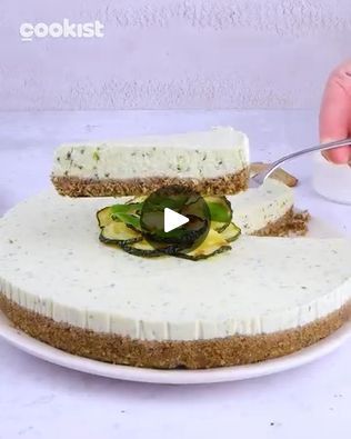 6.3K views · 54 reactions | Savory zucchini cheesecake: TASTY and FRESH with a cracker base! 🥒 | What if a cheesecake was SAVORY? 😍 | By Cookist Wow | This is the perfect idea for a
fresh and different dinner. A savoury zucchini cheesecake
that will be truly mouthwatering. Pour the
crackers into the blender. This recipe is great for using up
pantry leftovers. You can use any type of crackers or bread
sticks. Add the melted butter and blend again. Pour the mixture into a 22
centimeter cake pan and using a spoon, press it well onto the
base like this. Set aside in the fridge for 30
minutes. Meanwhile, cut the zucchini into cubes and cook
them in a pan with olive oil, salt, and pepper. Let them solve them. Pour the zucchini into the
mixer with ricotta, basil and parmesan. Then blend
everyth Zucchini Cheesecake, Gelatin Sheets, Sliced Zucchini, Cookist Wow, Spreadable Cheese, Bread Sticks, Breadsticks, Cake Pan, Hand Craft