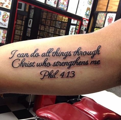 Pin on Tattoo Passage Tattoos, Religious Tattoos Quotes, Bible Quote Tattoos, Scripture Tattoos, Forearm Tattoo Quotes, Tattoo Quotes For Men, Bible Tattoos, Bible Verse Tattoos, Verse Tattoos