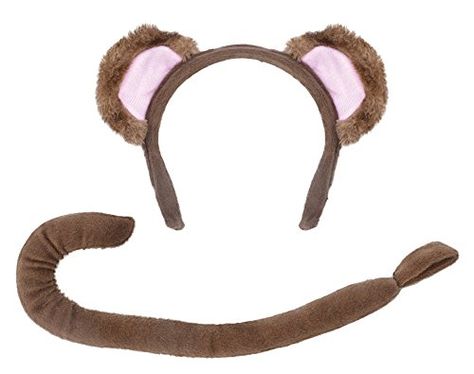 Child Fancy Dress Monkey Set (Ears and Tail) Bristol Novelties http://www.amazon.co.uk/dp/B00L3G16LW/ref=cm_sw_r_pi_dp_iGrKwb0GYMG3N Jungle Costume, Monkey Accessories, Monkey Dress, Monkey Costumes, Wicked Costumes, Pink Monkeys, Ears And Tail, Dress Up Boxes, Cute Monkey