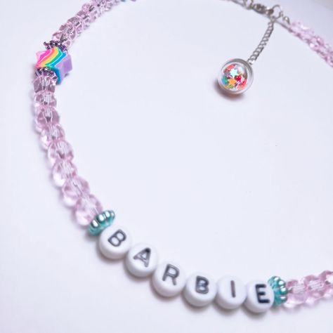 Barbie Beaded Necklace, 16 Inch Necklace, Jewerly Beads, Clay Beads, Beaded Necklace, Beads