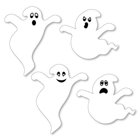 Halloween Cut Outs, Moldes Halloween, Ghost Party, Ghost Diy, Casa Halloween, Mini Bunting, Diy Party Supplies, Adornos Halloween, Halloween Party Supplies