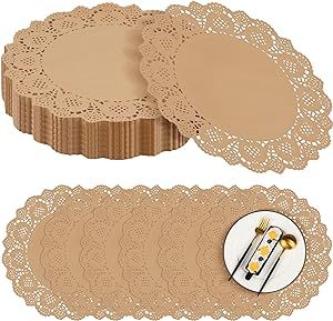 Wedding Tableware, Crafts Party, Paper Table, Cake Craft, Wedding Place Settings, Paper Doilies, Paper Place, Brown Kraft Paper, Table Pads