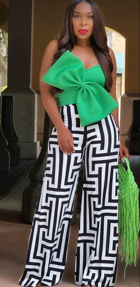 Print Dress Designs, 2piece Outfits, Color Combos Outfit, Chic Dress Classy, African Print Dress Designs, African Fashion Women Clothing, Wide Leg Dress Pants, Classy Dress Outfits, African Print Fashion Dresses