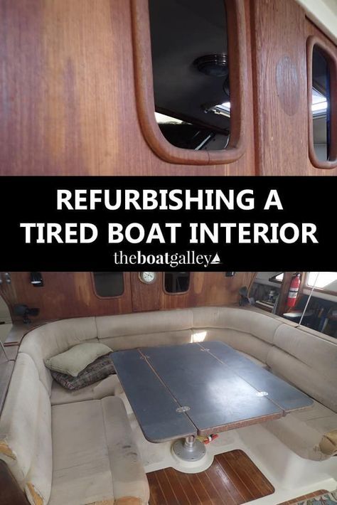 Boat Renovation, Cabin Cruiser Boat, Sailboat Restoration, Liveaboard Sailboat, Boat Interior Design, Boat Galley, Sailboat Interior, Boating Tips, Boat Restoration