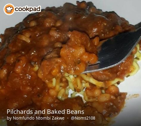 Pilchards and Baked Beans Pilchards Recipes Meals, Pilchards Recipes, Baked Beans Recipe, Seafood Seasoning, South African Recipes, Beans Recipe, Smoked Bacon, Saute Onions, Cooking Instructions