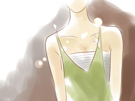 How+to+Make+a+Flat+Chest+Beautiful+--+via+wikiHow.com Sunken Cheeks, Fuller Cheeks, Flat Chested Fashion, Surrounded By Women, Strapless Bra Hacks, Ettiquette For A Lady, Flat Chested, Low Cut Dresses, Breast Tape Lift