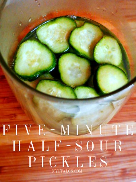 Super could-do-it-in-my-sleep easy to make half-sour pickle recipe! One of my faves! Half Sour Pickle Recipe, Sour Pickle Recipe, Reuben Sandwiches, Easy Pickle, Pickle Recipes Homemade, Pickle Vodka, Sour Pickles, How To Make Pickles, Pickle Recipe